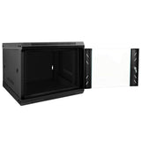 Network Cabinet with Storage Black 53 x 60 x 45 cm Steel 42017652