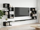 Wall-Mounted TV Shelf Black Oak 160 x 15 x 94 cm 8012309