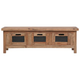 TV Cabinet with 3 Drawers 120x30x40 cm Solid Mahogany Wood 283913