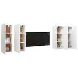 TV Cabinets 4 pcs White 30.5x30x90 cm Engineered Wood 3078741