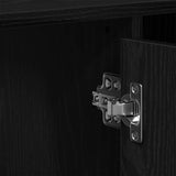 Bathroom Sink Cabinet Black Oak 91 x 35 x 60 cm Engineered wood 869185