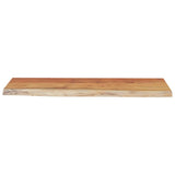 Wall Shelf 70x30x2.5 cm Rectangular Solid Wood Acacia Live Edge 370237