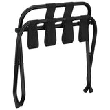 Luggage Rack with Backrest Black 56x39x52 cm 153075