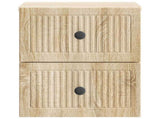 Wall-Mounted Bedside Cabinet 2 pcs Sonoma Oak 33 x 34.5 x 40 cm 897960