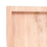Table Top 140x60x cm Untreated Solid Wood Live Edge 363901