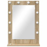 Vanity Mirror Rectangular Sonoma Oak 70 x 50 x 18 cm 868335