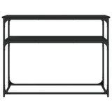 Console Table Black 100x35.5x75 cm Engineered Wood 834065