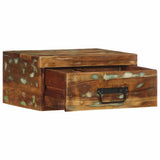 ZNTS Wall-mounted Bedside Cabinets 2 pcs Solid Wood Reclaimed 4017456