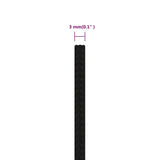 ZNTS Work Rope Black 3 mm 500 m Polyester 152801