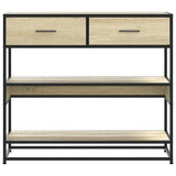 Console Table Sonoma Oak 90x35x80 cm Engineered Wood 849180