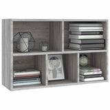Book Cabinet/Sideboard Grey Sonoma 50x25x80 cm Engineered Wood 826612