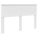 Bed Frame with Headboard White 150 x 200 cm Engineered Wood 3408061