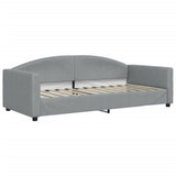 Daybed with Trundle and Drawers Light Grey 90x190 cm Fabric 3197263