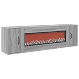 Electric Fireplace Grey Sonoma 155 x 30 x 44 cm Engineered wood 8021020