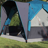 Cabin Tent 5-Person with Roof Blue and Grey 333 x 317 x 194 cm 42004030