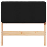 Upholstered Headboard Brown and Black 90 cm Solid Pine Wood 880090
