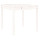 3 Piece Garden Bistro Set White Solid Wood Pine 3157704