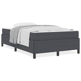 Bed Frame with Mattress Dark Grey 120 x 200 cm Fabric 3399116