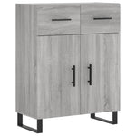Highboard Grey Sonoma 69.5x34x180 cm Engineered Wood 3199903
