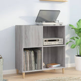 Record Cabinet Grey Sonoma 84.5x38x89 cm Engineered Wood 831995