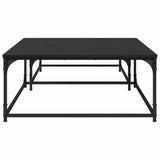 Coffee Table 2 pcs Black Oak Engineered Wood 881895