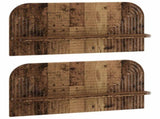 Wall Shelf 2 pcs Old Wood 80.5 x 13.5 x 37.5 cm Engineered Wood 8014957