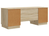 Desk with Shelf Sonoma Oak 142.5 x 50 x 75 cm Engineered Wood 3414623