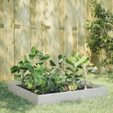 ZNTS Garden Raised Bed 100x100x26 cm Stainless Steel 851021