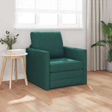 Sofa Bed Dark Green 74 x 77 x 81 cm Fabric 4106625