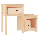 Bedside Cabinet 2 pcs 79.5x38x65.5 cm Solid Wood Pine 814540