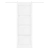 Sliding Door White 83 x 232 cm Solid Pine Wood 3445428