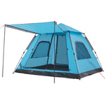 ZNTS Camping Tent Dome 5-Person Blue Quick Release 4004147