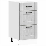 Kitchen Base Cabinet Lucca Concrete Grey Engineered Wood 854234