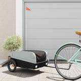 Bike Trailer Black and Grey 30 kg Iron 94035