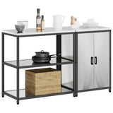 Kitchen Storage Set HATTEM 2 pcs Silver Stainless Steel 3392663