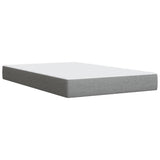 Box Spring Bed with Mattress Light Grey 120x200 cm Fabric 3285862