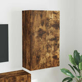 TV Wall Cabinet Smoked Oak 59.5 x 31 x 100 cm Engineered Wood 892374