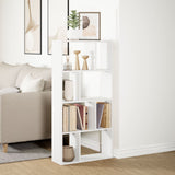 Bookcase White 60x20x120.5 cm Engineered Wood 858147