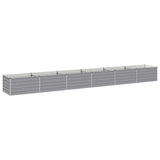Raised Garden Bed Grey 600 x 80 x 55 cm cold-rolled steel 8006453
