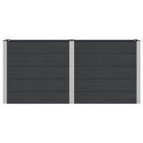 Garden Raised Bed Black 200 x 50 x 91 cm 42038985