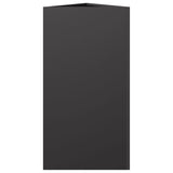 Garden Planter Black Triangular 40x34.5x75 cm Steel 851157