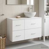 Bathroom Furniture Set 2 pcs White Engineered Wood 3403952