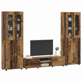 TV Cabinet Set with Shelf FLORIN 3 pcs Old Wood Engineered Wood 3398002