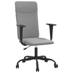 ZNTS Office Chair Light Grey Fabric 353017