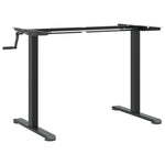 ZNTS Standing Desk Frame Black cm Steel 4005341