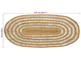 Area Rugs Natural 152 x 245 cm Jute 42010816