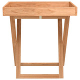 Folding Tray Table 52x36x56.5 cm Solid Wood Walnut 350349