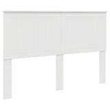 Headboard with Headboard Gloss White 150 cm Engineered wood 887752