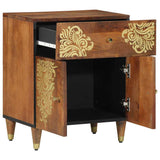 Bedside Cabinet with Door Honey Brown 50 x 33 x 60 cm 4018747
