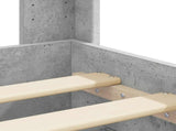 Bed Frame with Storage and Headboard Concrete Grey 3414076